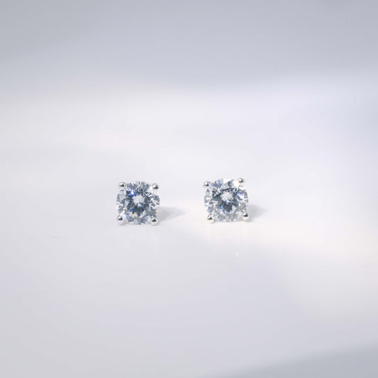 In-Stock FME2010 1ct 4-Prong Lab Grown Diamond Stud Earrings <Premium Grade>