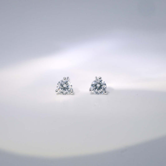 In-Stock FME2013 1.40cts  3-Prong Lab Grown Diamond Stud Earrings <High Quality>