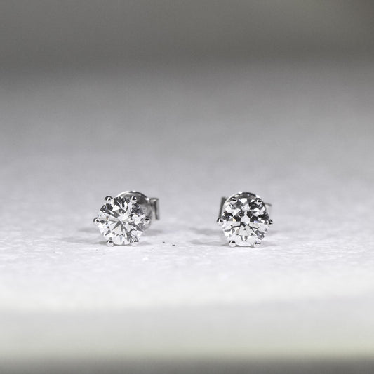 In-Stock FME2016 1ct 6-Prong Lab Grown Diamond Stud Earrings <Premium Grade>