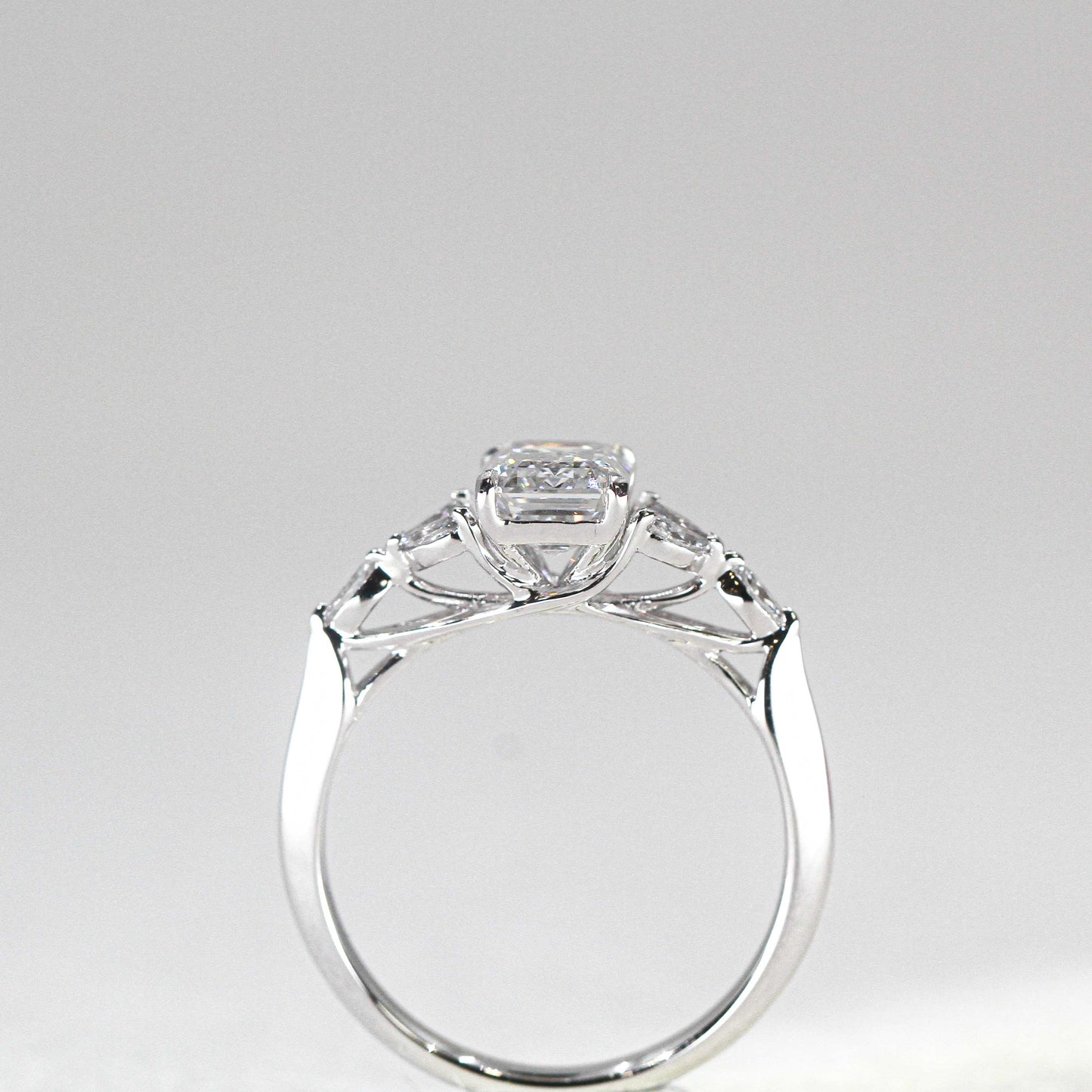 In-Stock 1.53cts Emerald Cut Lab Grown Diamond Ring (MARIAN - R24807EMA)