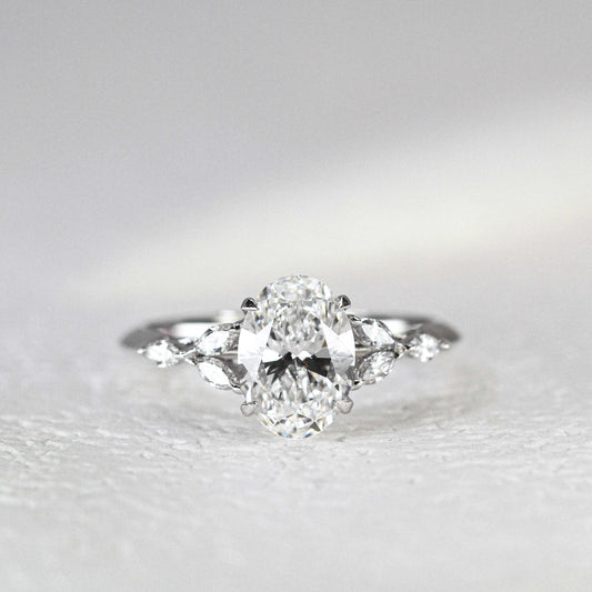 In-Stock 1.56cts Oval Shape Lab Grown Diamond Ring (MARIAN - R24802OVA)