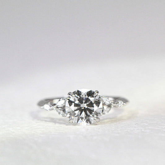 In-Stock 1.60cts Round Brilliant Lab Grown Diamond Ring (MARIAN - R24807EMA)