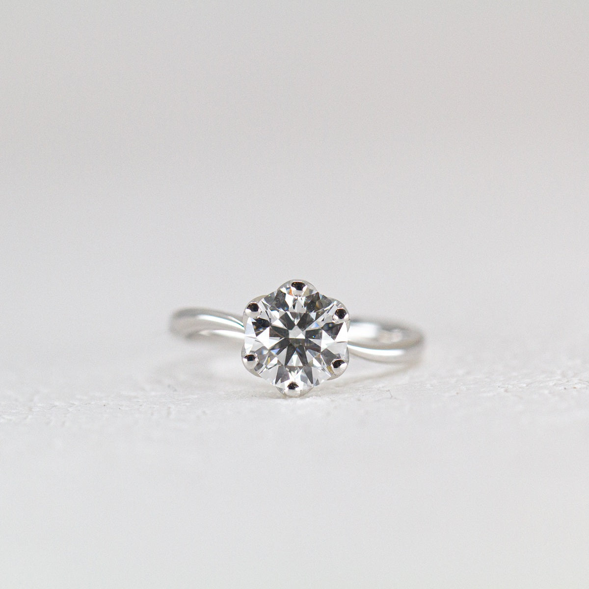 In-Stock 1.70cts Round Shape Lab Grown Diamond Ring (AMARYLLIS – TM0532)