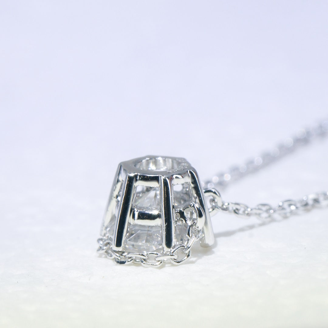 In-Stock TMPA11083 0.70ct 6-Prong Lab Grown Diamond Solitaire Necklace <Premium Grade>